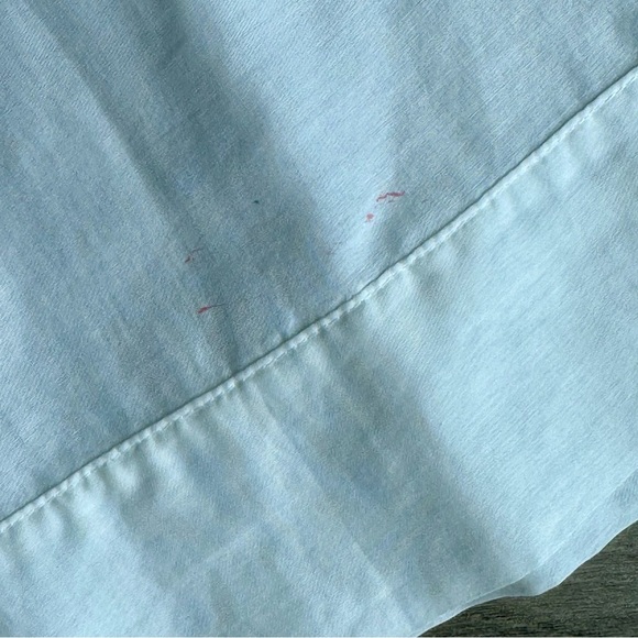 Kenneth Cole White Linen-Blend Lace-trimmed V-Neck Cap Sleeve Blouse - Picture 8 of 11